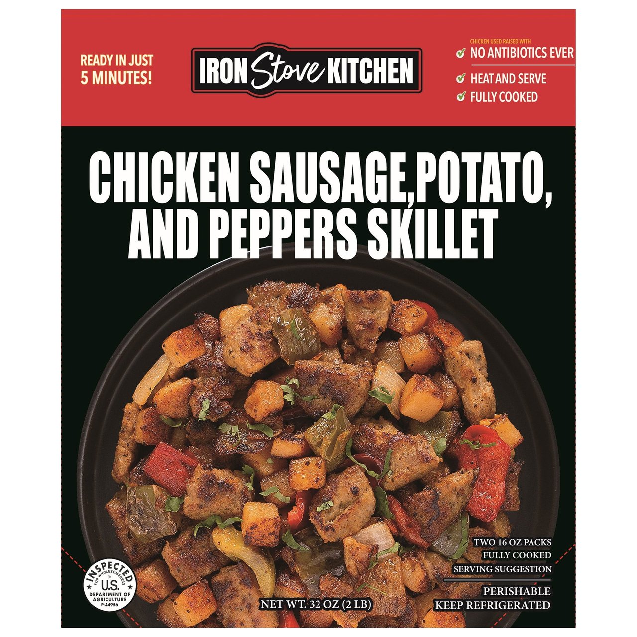 Iron Stove Kitchen Chicken Sausage Breakfast Skillet, 32 oz - Image 1