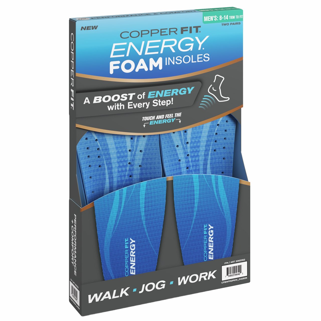 COPPER FIT ENERGY FOAM INSOLES - Image 1