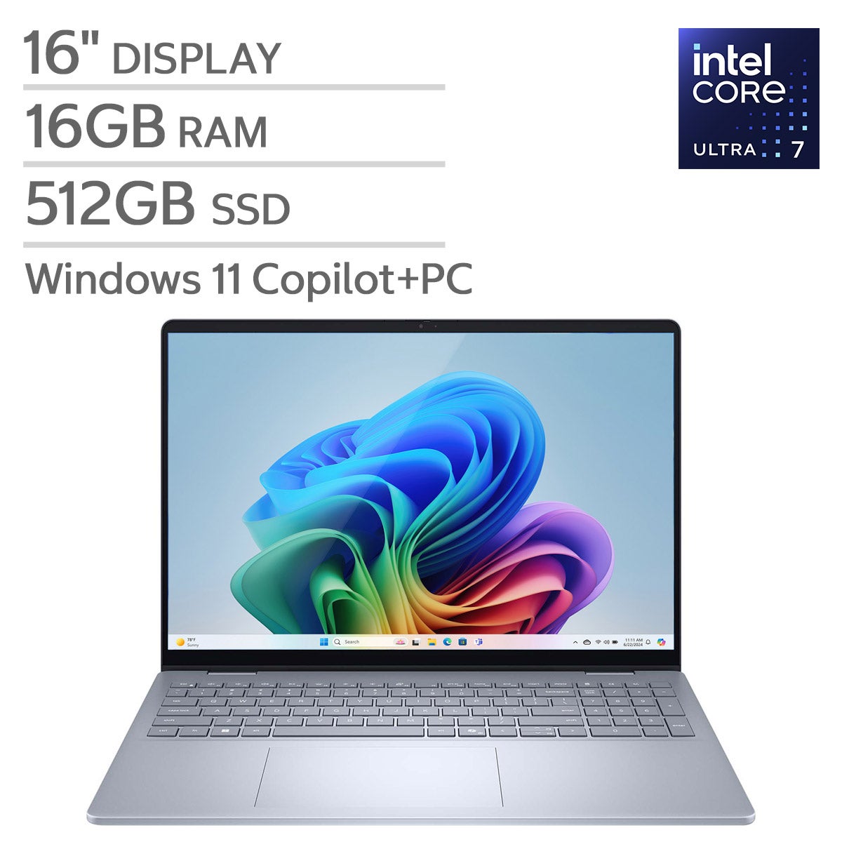 DELL PLUS 16" LAPTOP CU7/16GB/512GB SSD - Image 1