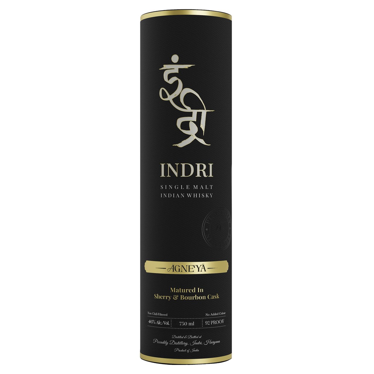 Indri Agneya Single Malt Whisky India 750ML - Image 1
