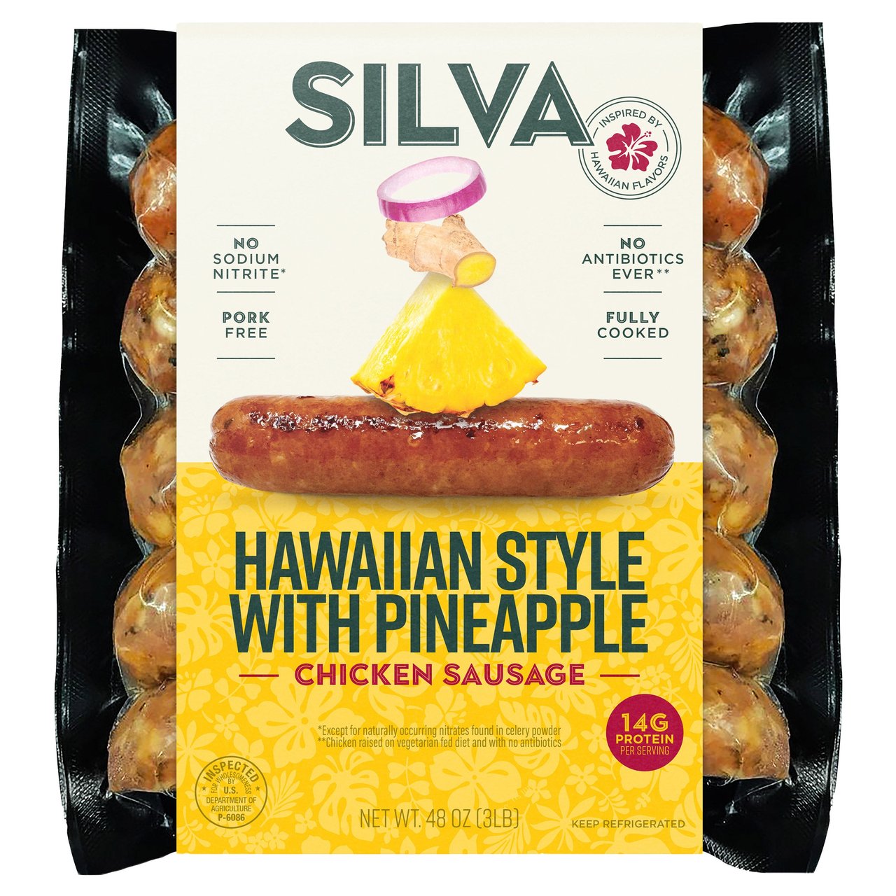 SILVA SAUSAGE HAWAIIAN STYLE CHICKEN 3 POUNDS - Image 1