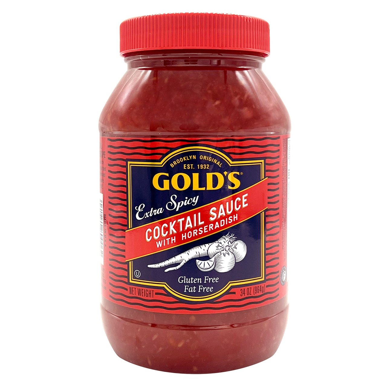Gold's Extra Spicy Cocktail Sauce 34 oz (2.13 lbs) - Image 1