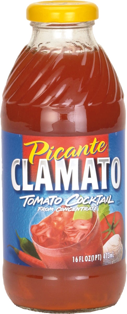 Clamato Picante Tomato Cocktail, 16 fl oz, 12-Count