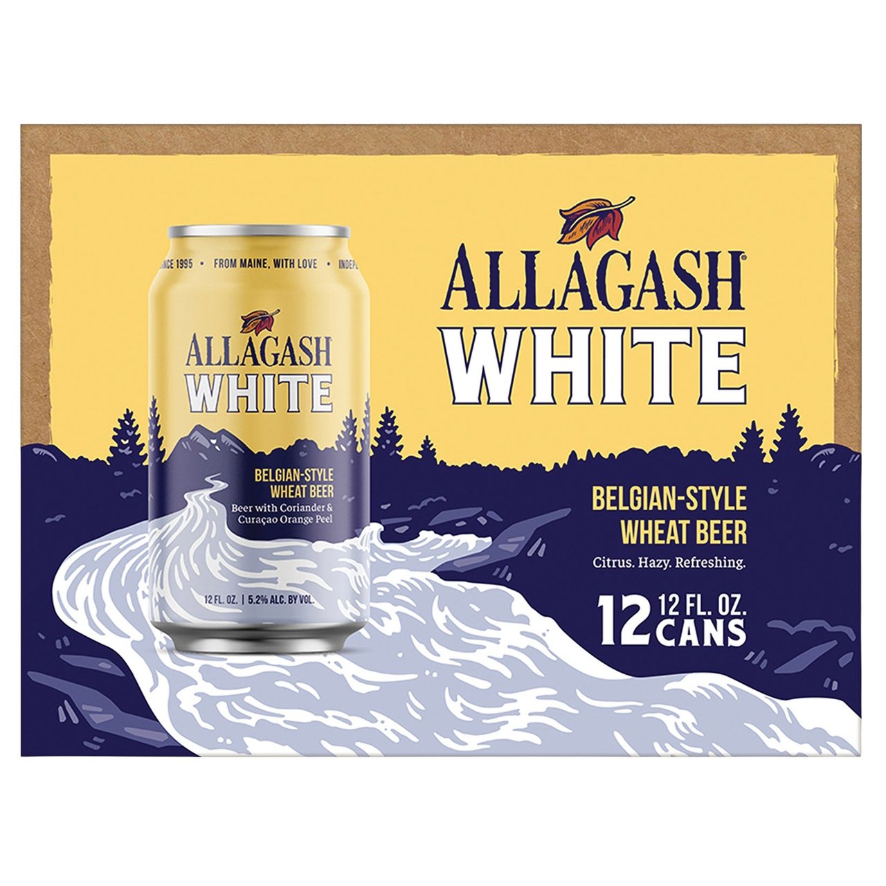 Allagash Brewing Co Belgian Style Wheat Beer 12/12 oz - Image 1
