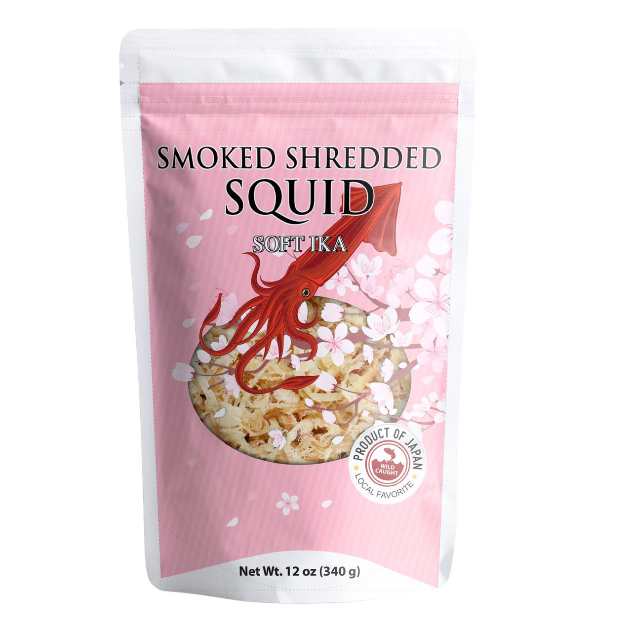 Smoked Shredded Squid Soft Ika 12 oz - Image 1