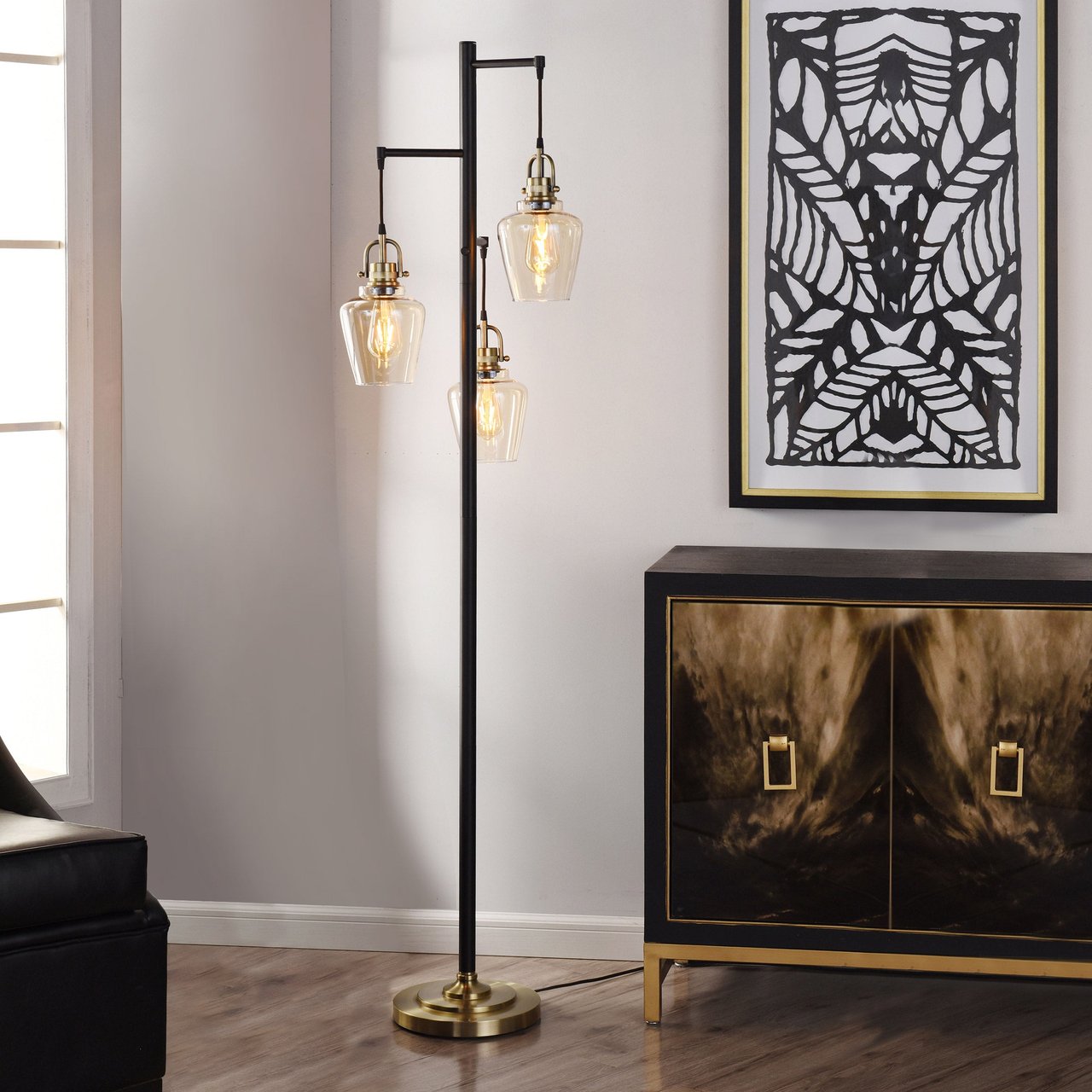 StyleCraft Basia 3-Light Floor Lamp (#1363109) - $49.97