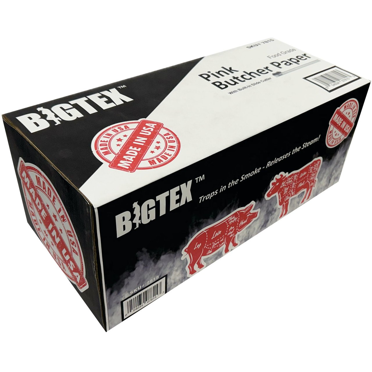 Big Tex Pink Butcher Paper 40# Wrap 18" x 1,000' - Image 1