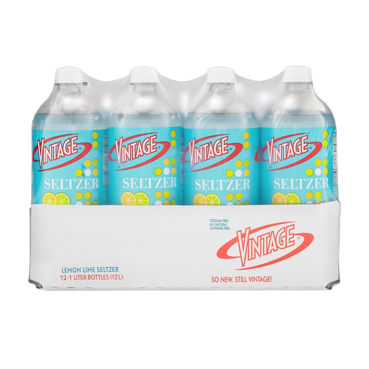 Vintage Seltzer Water, 12 x 1 Liter Bottles