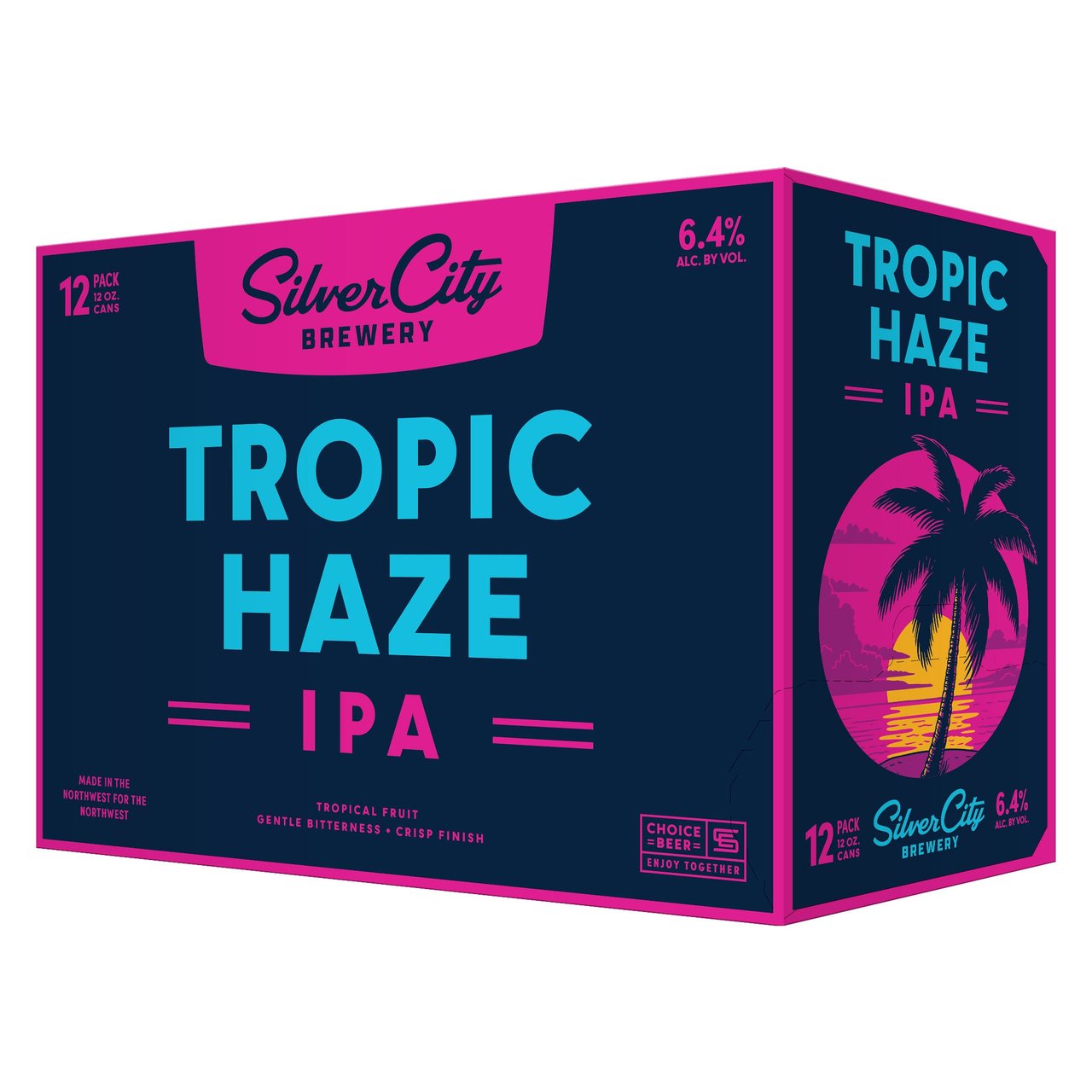 Silver City Tropic Haze IPA Bremerton WA 24/12oz - Image 1