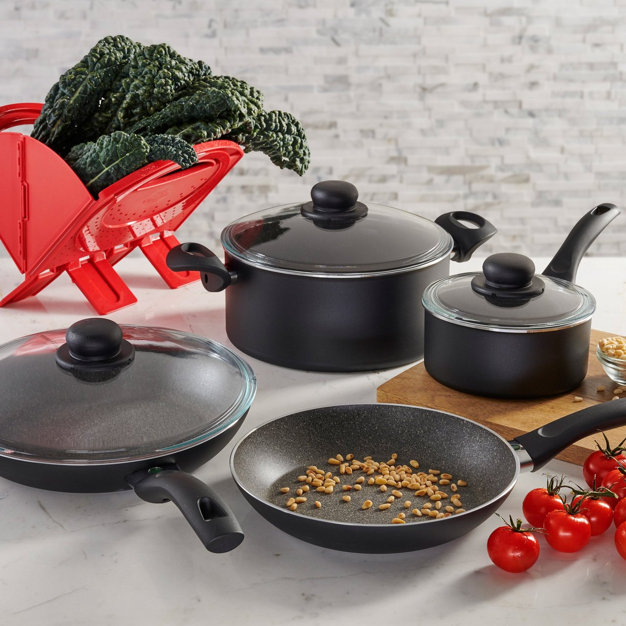BALLARINI MATERA NONSTICK COOKWARE SET 8PC