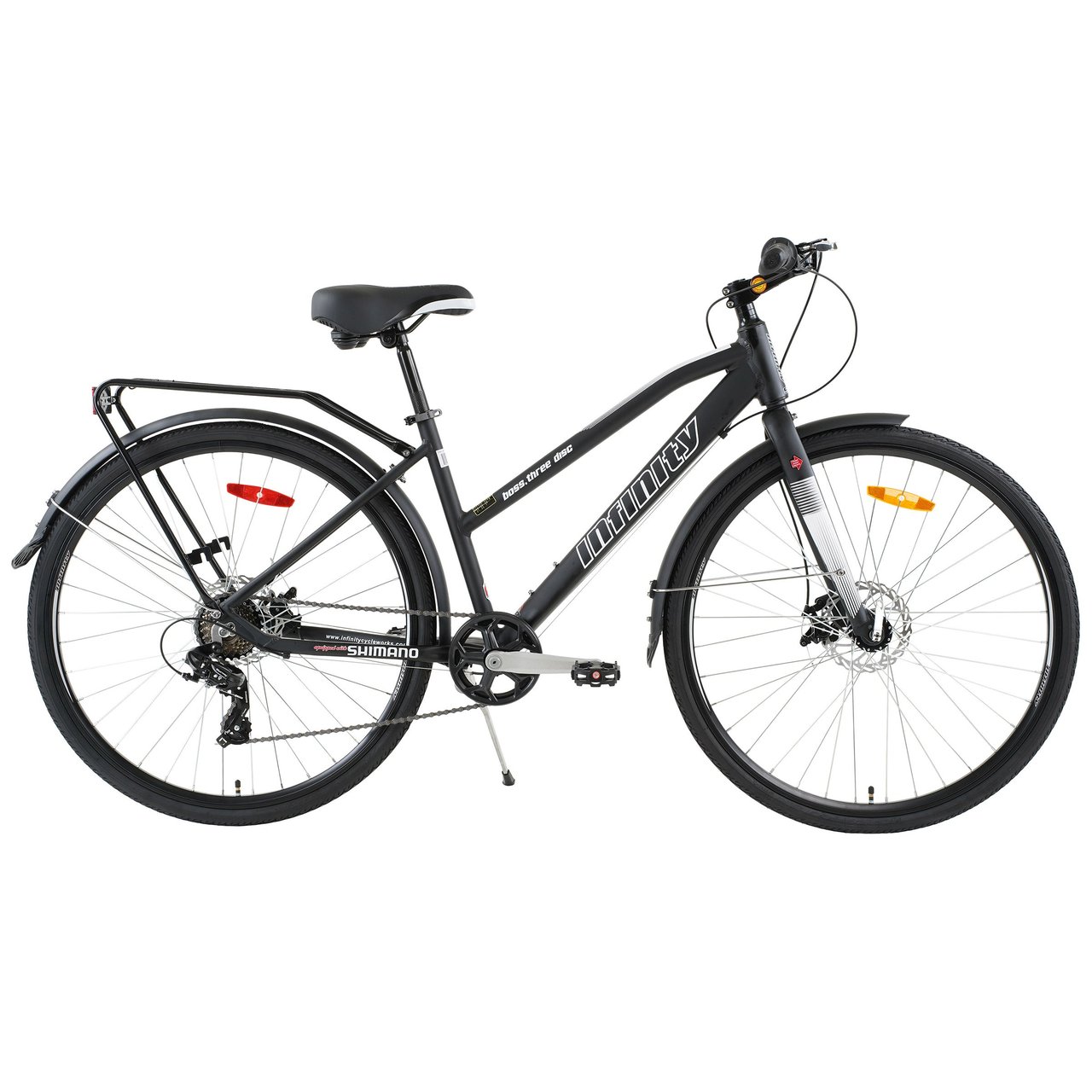 Infinity Step-Thru Unisex 700C Hybrid City Bike - Image 1