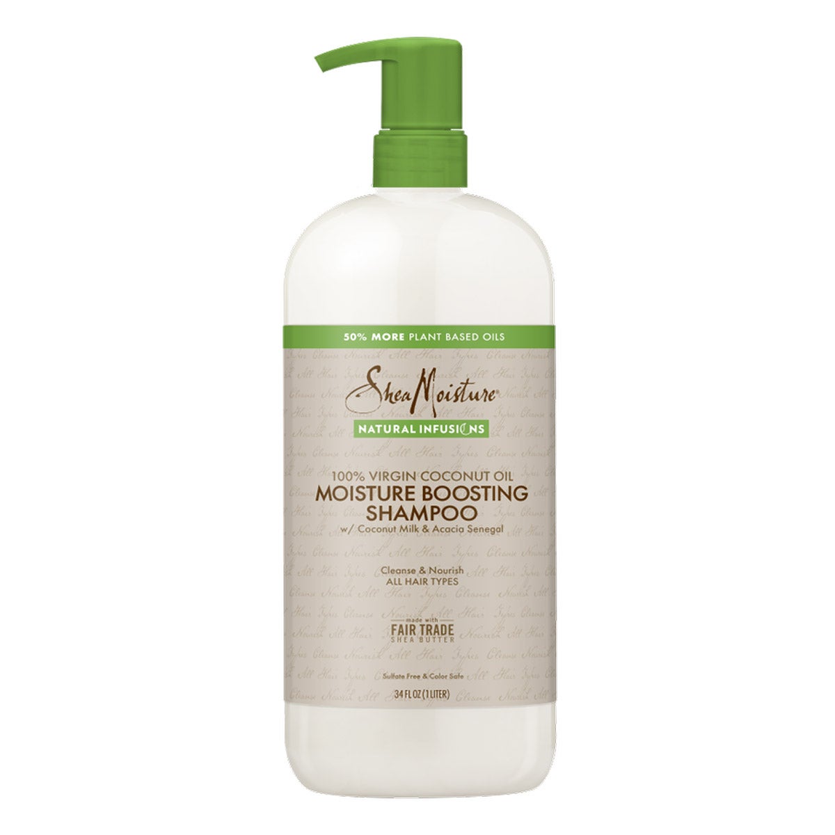 SheaMoisture Moisture Boosting Shampoo, 34 fl oz - Image 1