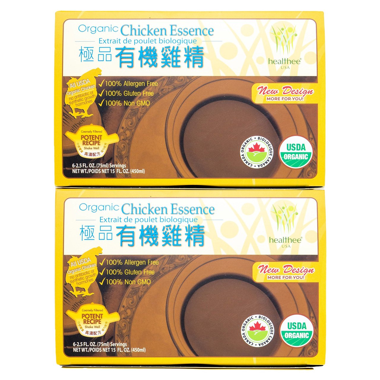 HealthVerve Organic Chicken Essence 2-Pack (6 x 2.5 oz Bottles) - Image 1
