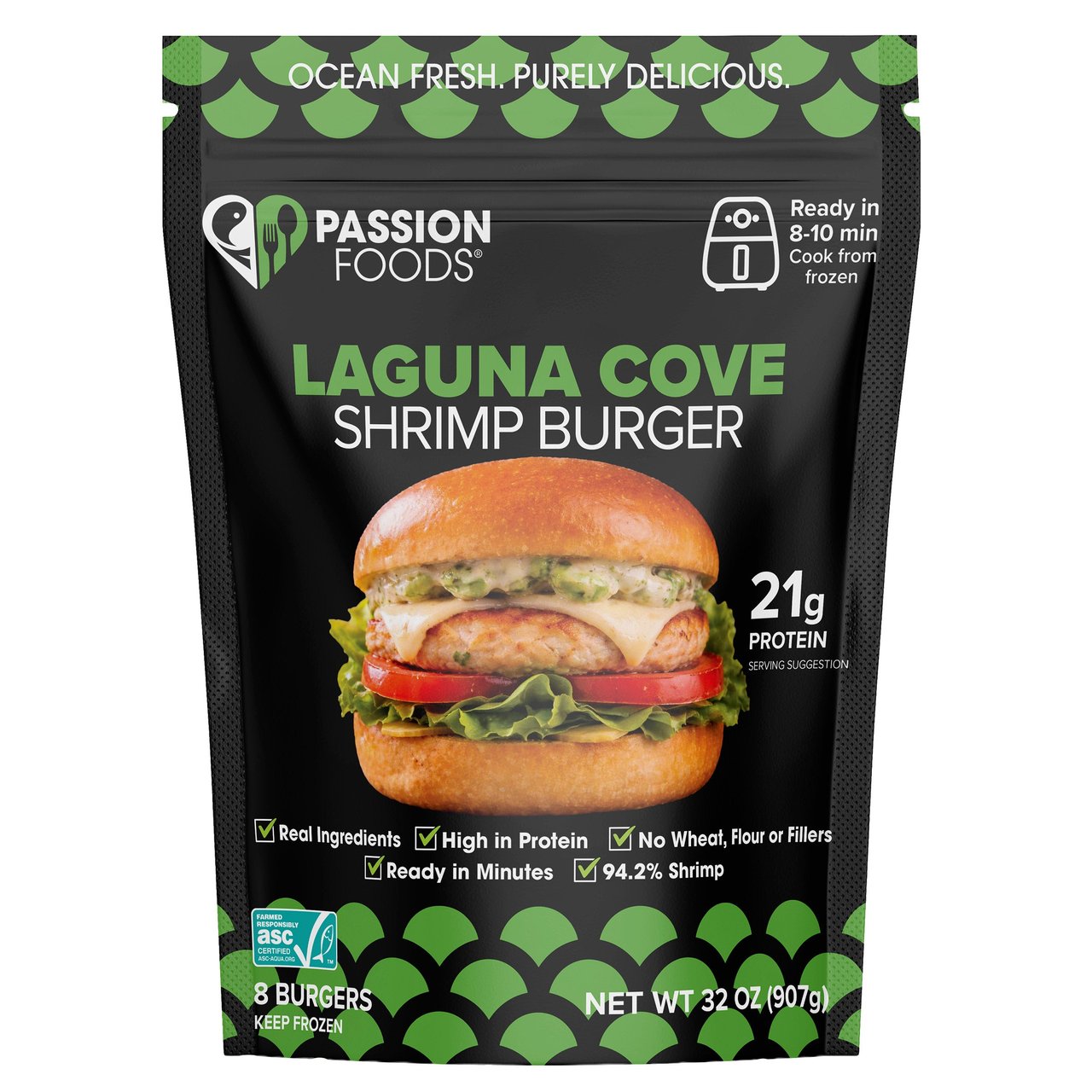 LAGUNA COVE SHRIMP BURGER PATTIES 8/ 5OZ - Image 1