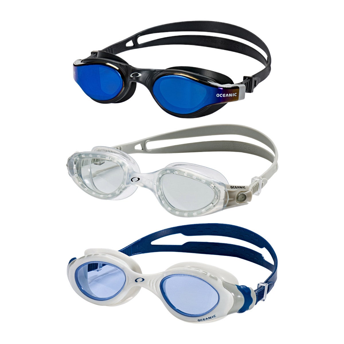Oceanic Swim Goggles 3 Pack Sizes S/M and/or L/XL - Image 1