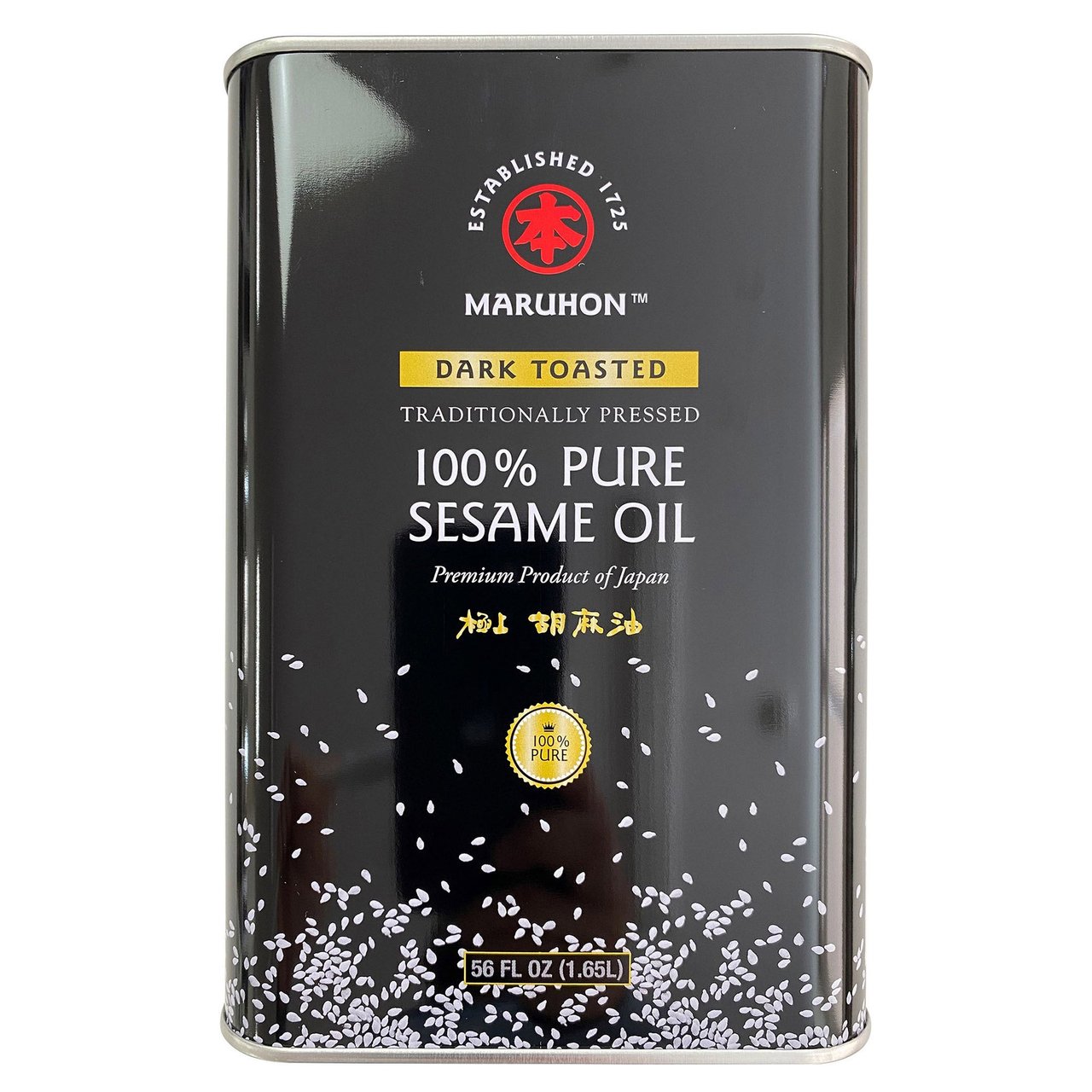 Maruhon 100% Pure Sesame Oil, Dark Toasted, 56 Ounces - Image 1