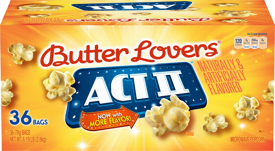 Act II Microwave Popcorn, Butter Lovers, 36 ct/2.75 oz - Image 1