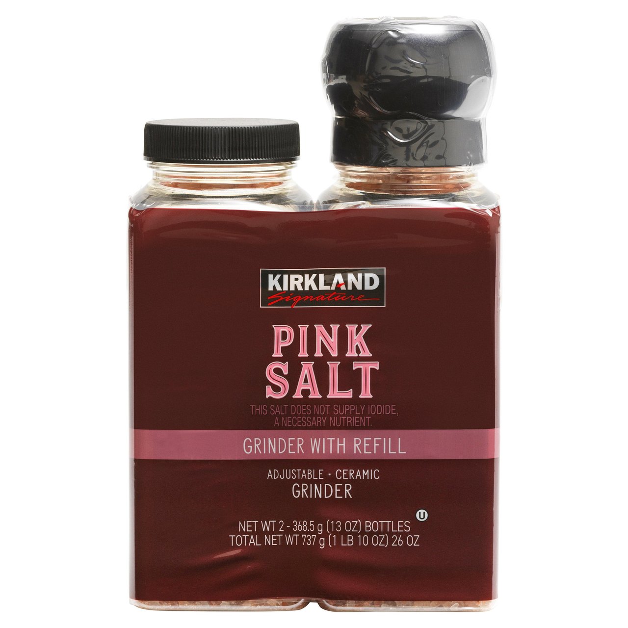 Kirkland Signature Pink Salt Grinder 26 oz (1.62 lbs) - Image 1