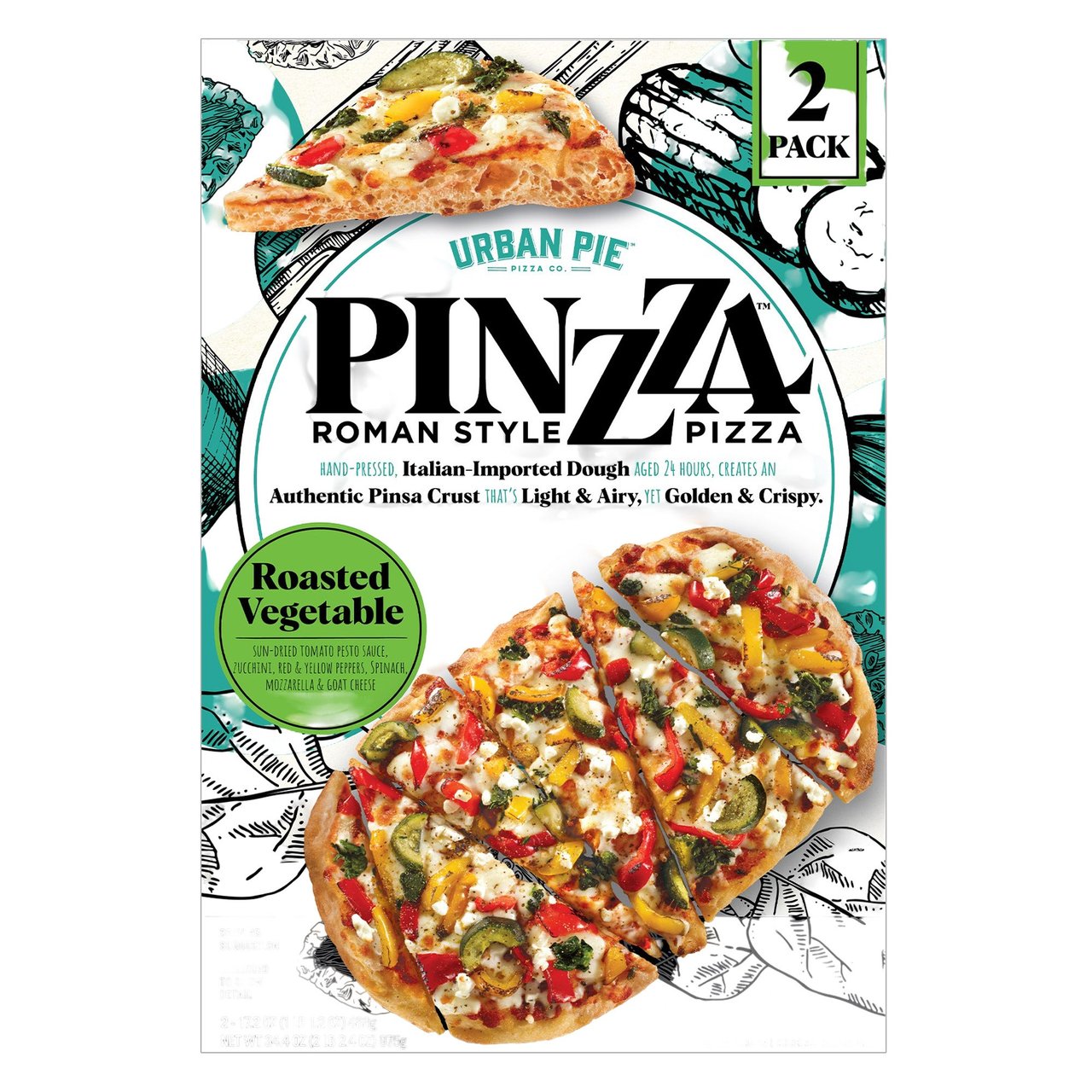 Urban Pie Roasted Veggie Pizza 2/17.2 oz - Image 1