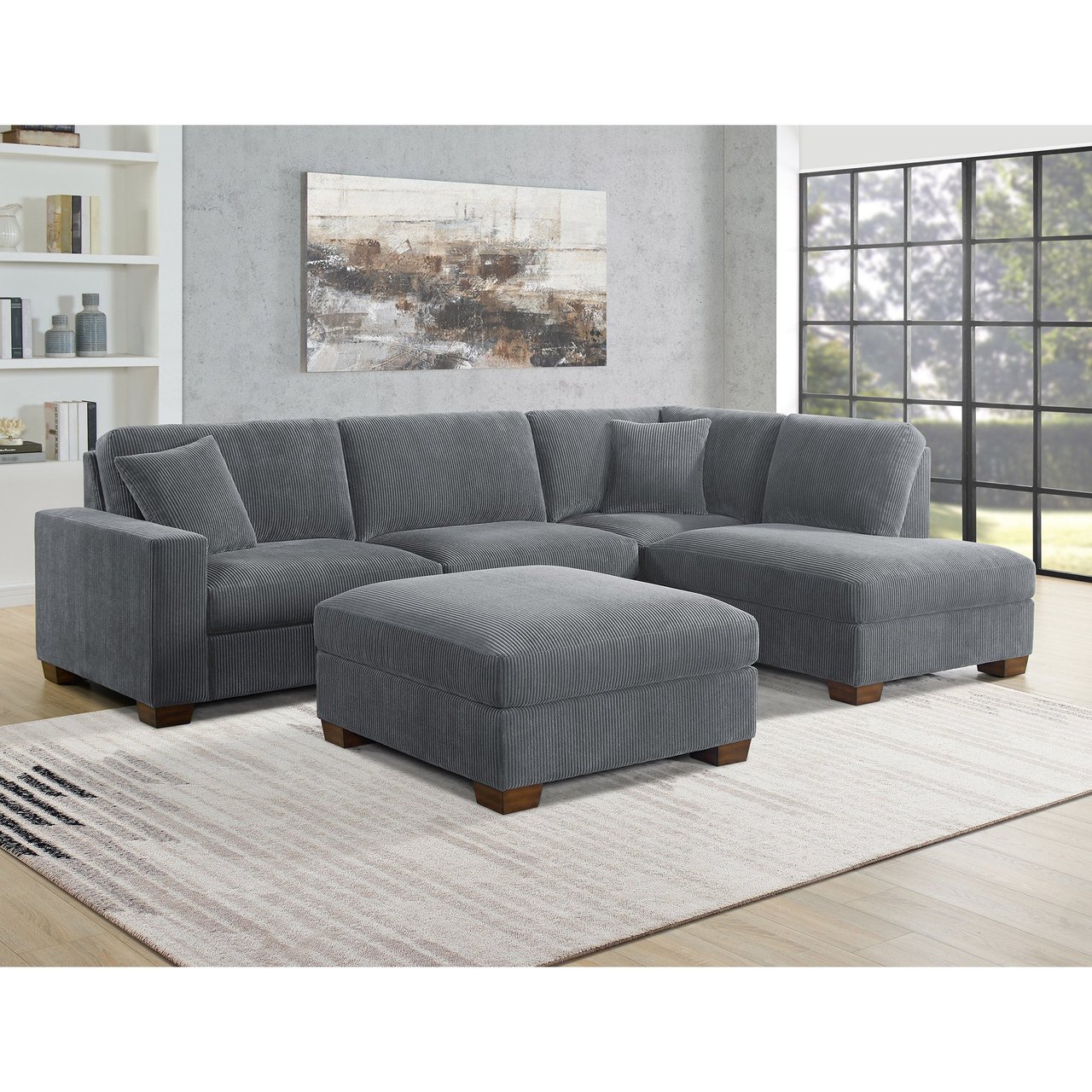 Thomasville Artesia Fabric Sectional - Image 1