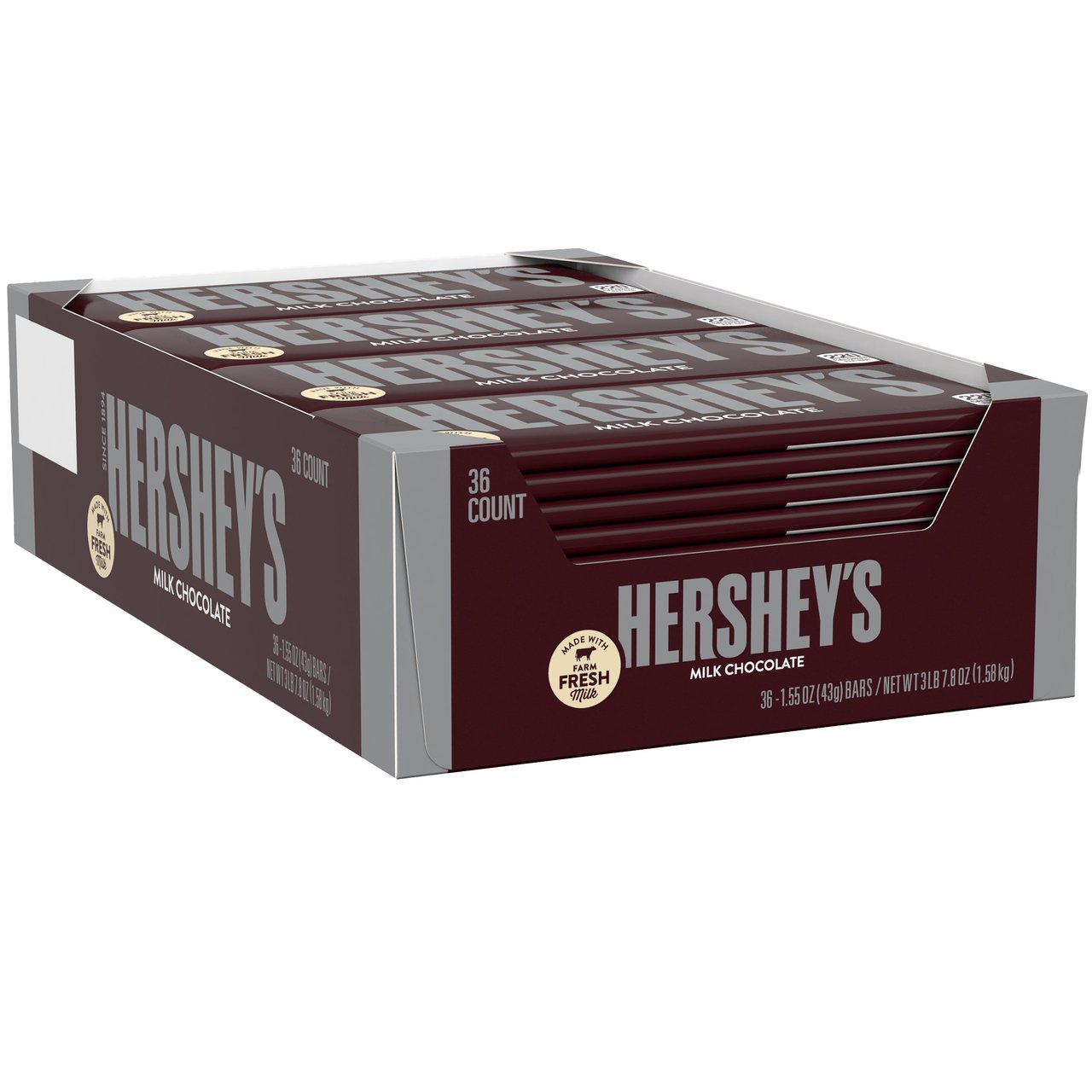 Hershey's Milk Chocolate, 36 Count/1.55 oz - Image 1