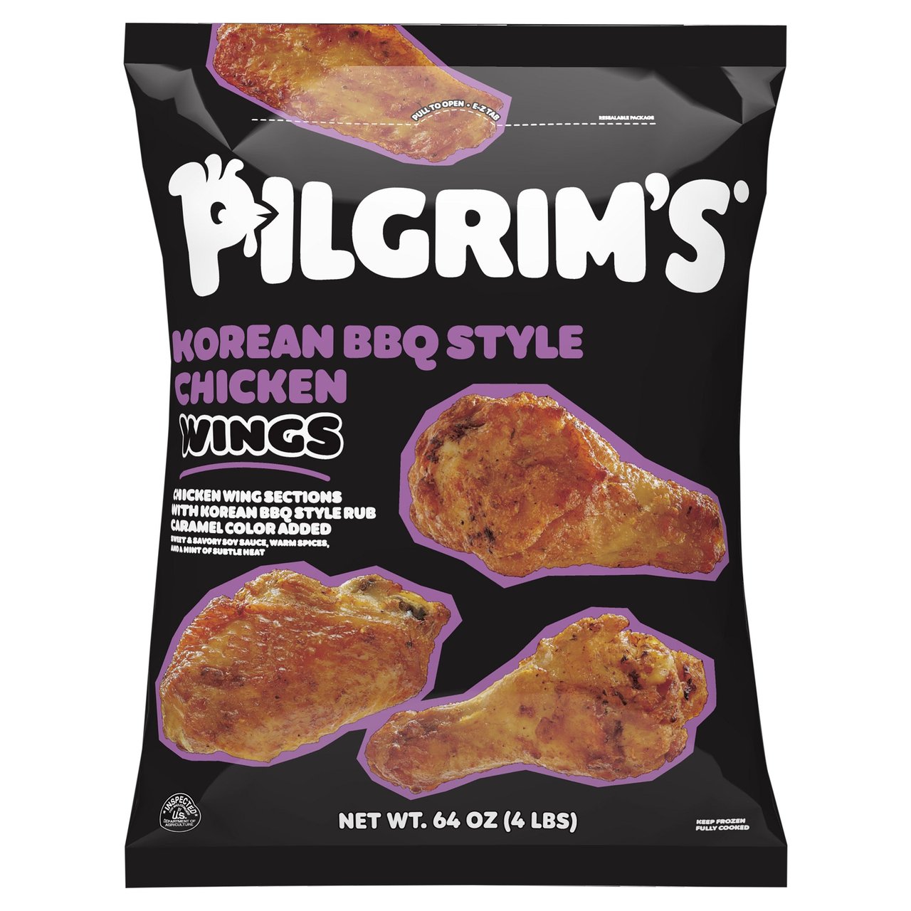 Pilgrim's Korean BBQ Style Chicken Wings, 4 lbs - Image 1
