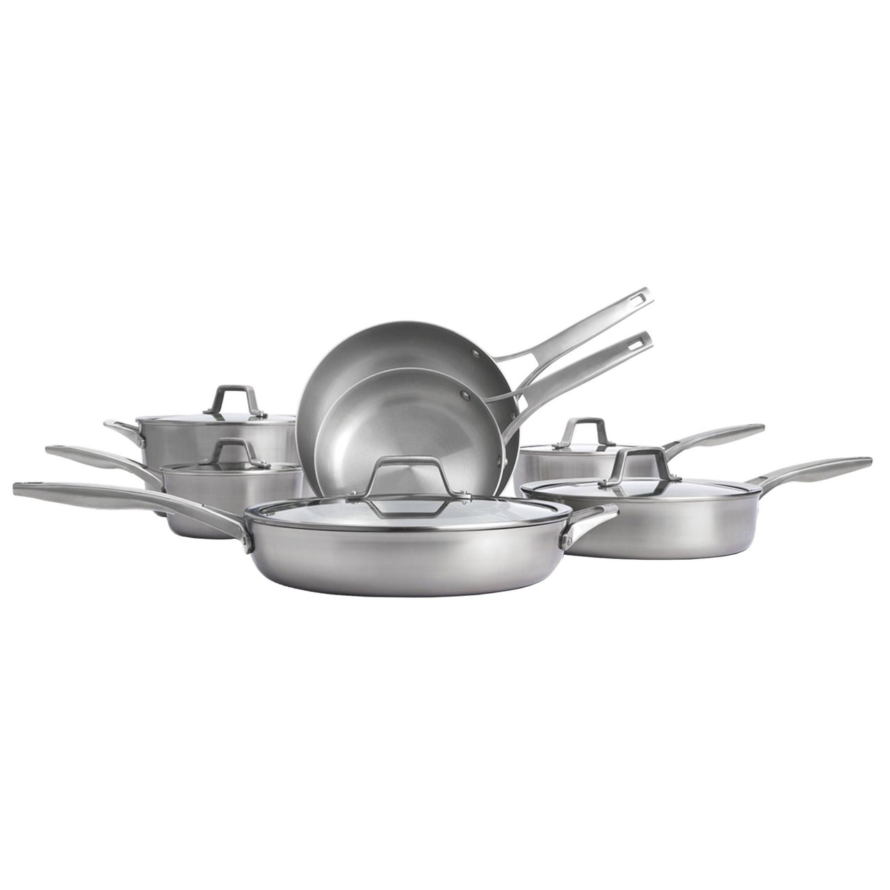 Calphalon Premier Clad Stainless Steel 12-Piece Cookware Set - Image 1