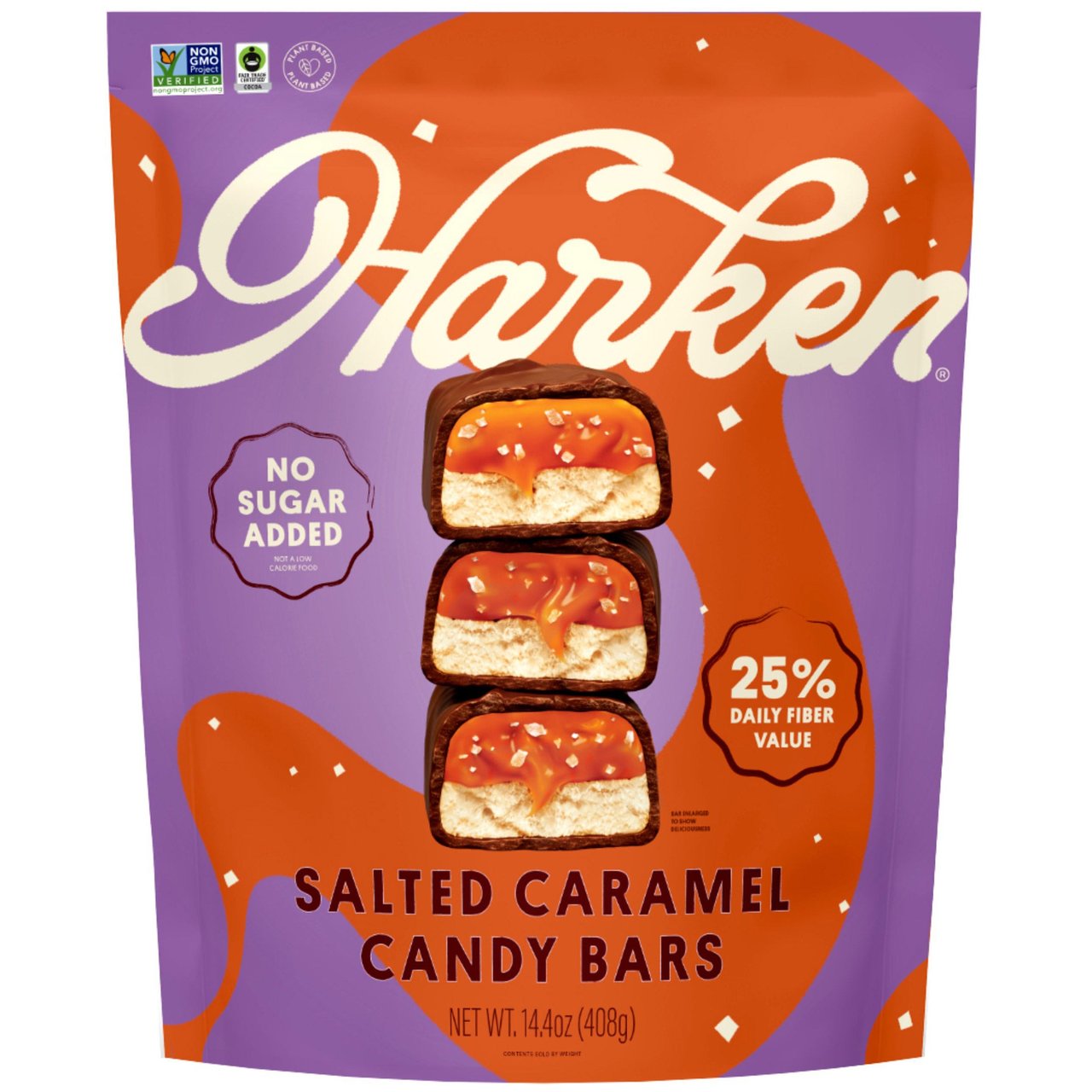 Harken The Lil' Gooey Ones Salted Caramel Candy Bars, 14.4 oz - Image 1