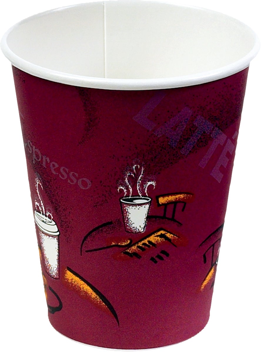 Solo 8 oz. Bistro Hot Cup, 500 ct (378S15-0041)