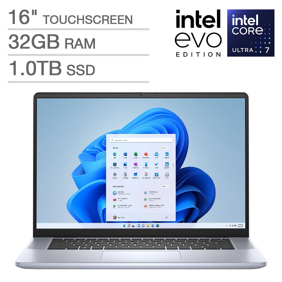Dell Inspiron 16 Plus 7640 16" Intel Evo Platform Laptop - Core Ultra 7, 32GB DDR5, 1TB SSD - Image 1