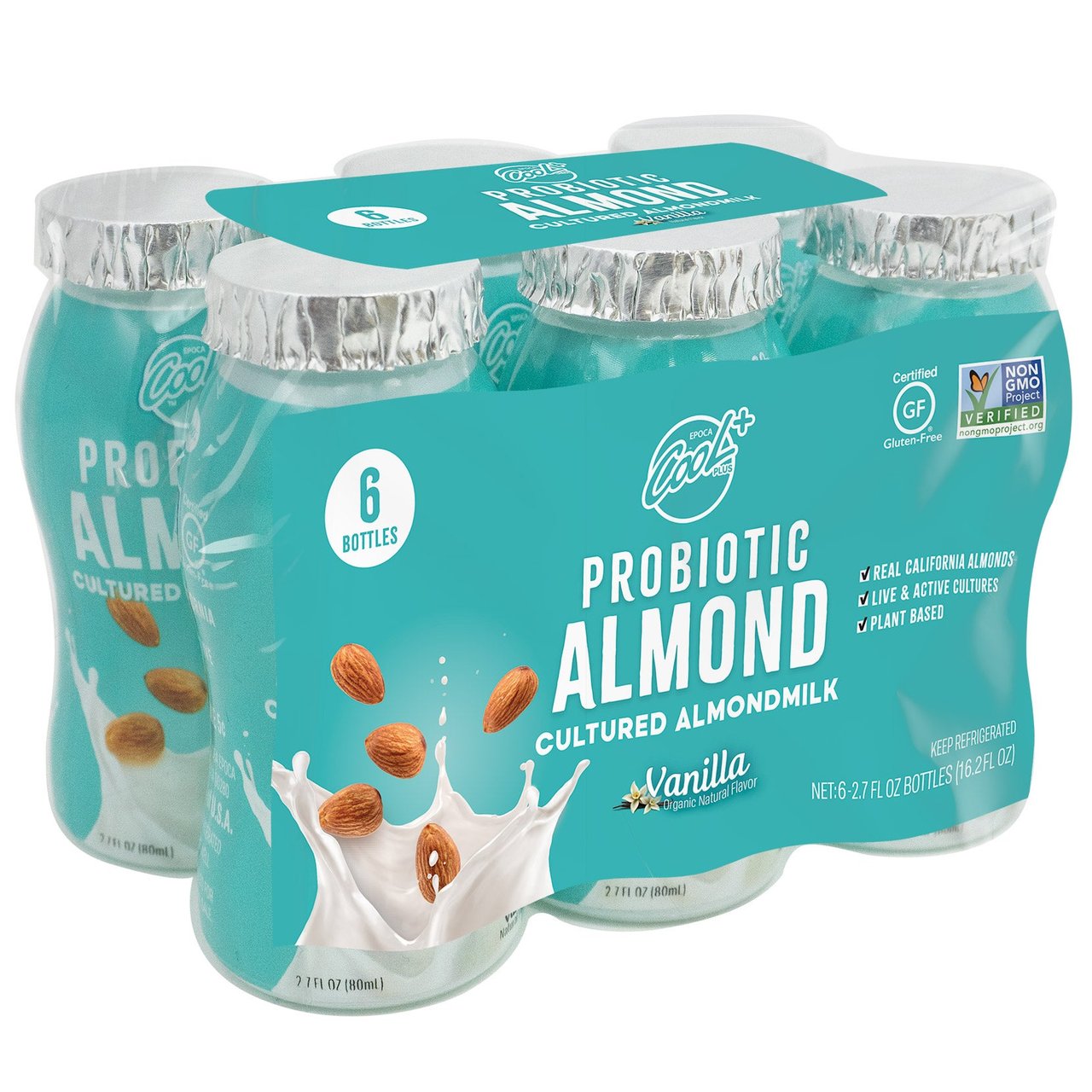 Cool Plus Probiotic Almond Milk Vanilla 36 CT - Image 1