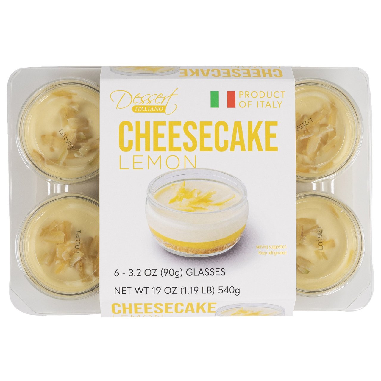 Emmi Dessert Lemon Cheesecake, 6-Count, 3.2 oz Each