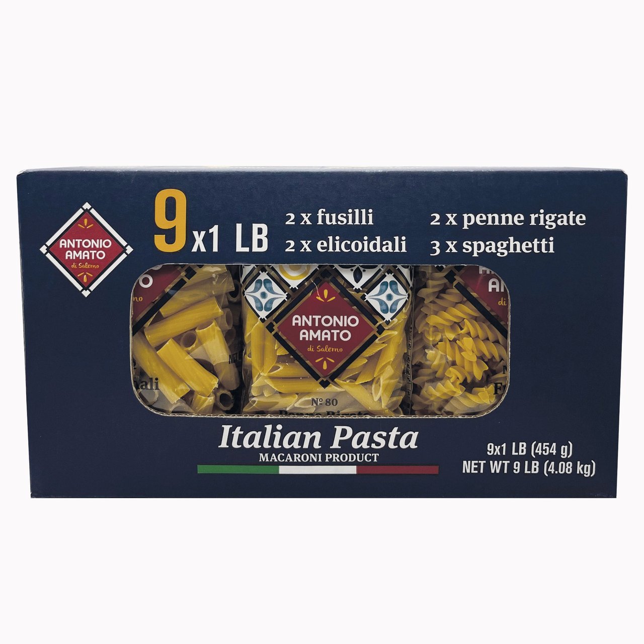 Antonio Amato Pasta Variety Pack, 9 Pack, 16 Ounces Each - Image 1