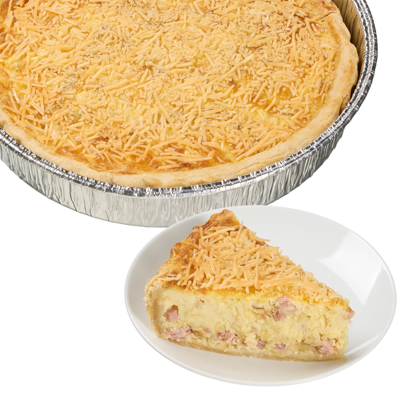 Quiche Lorraine with Ham, Bacon, & Onions Per Lb - Image 1