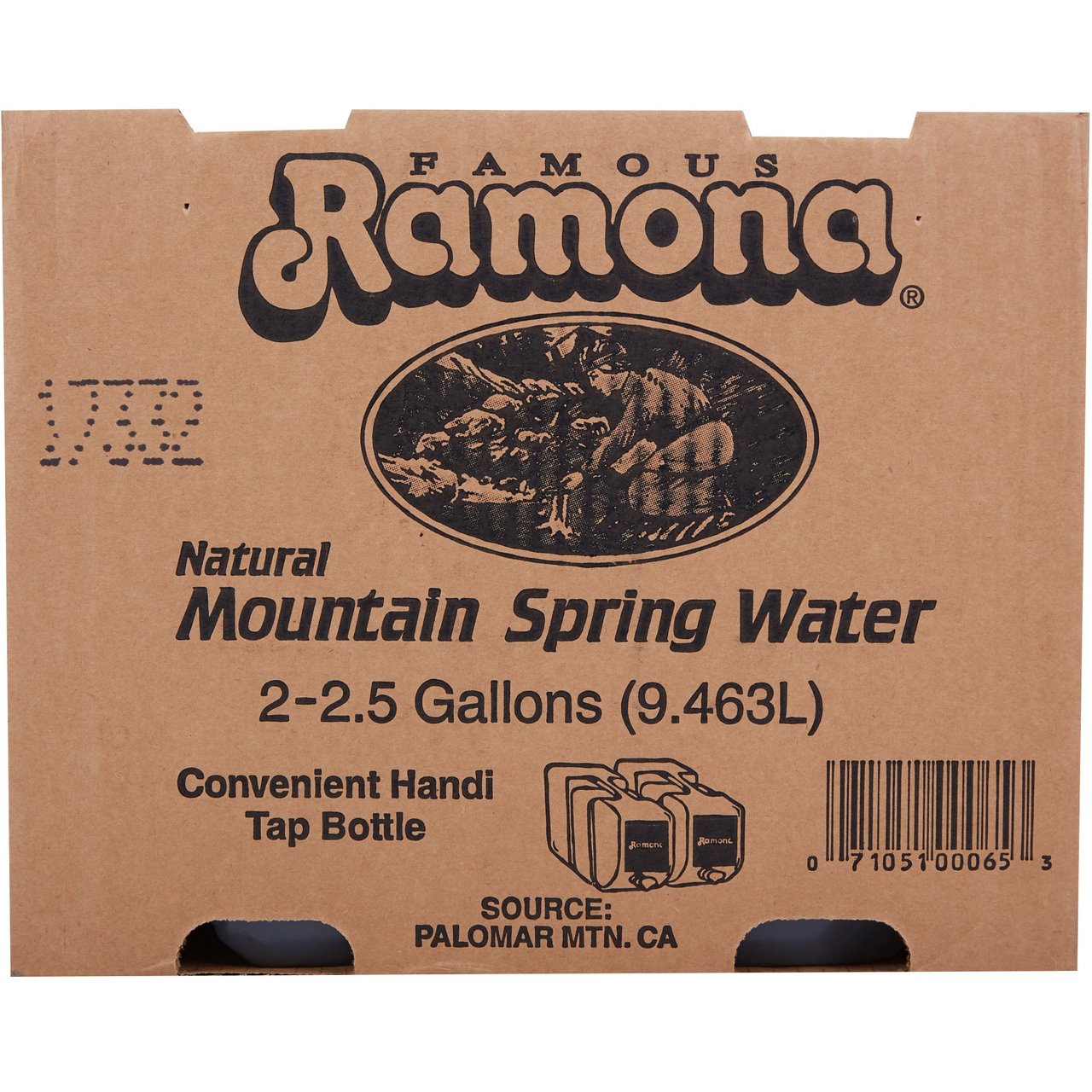 Famous Ramona Natural Mountain Spring Water, 2.5 Gallon, 2 ct - Image 1