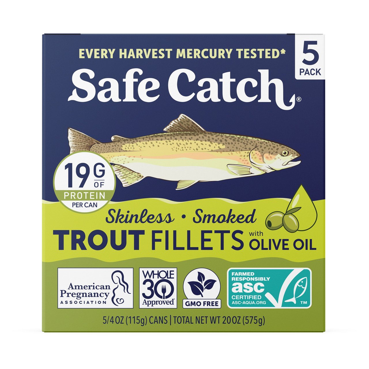 Safe Catch Smoked Trout Fillets 5/4 oz - Image 1