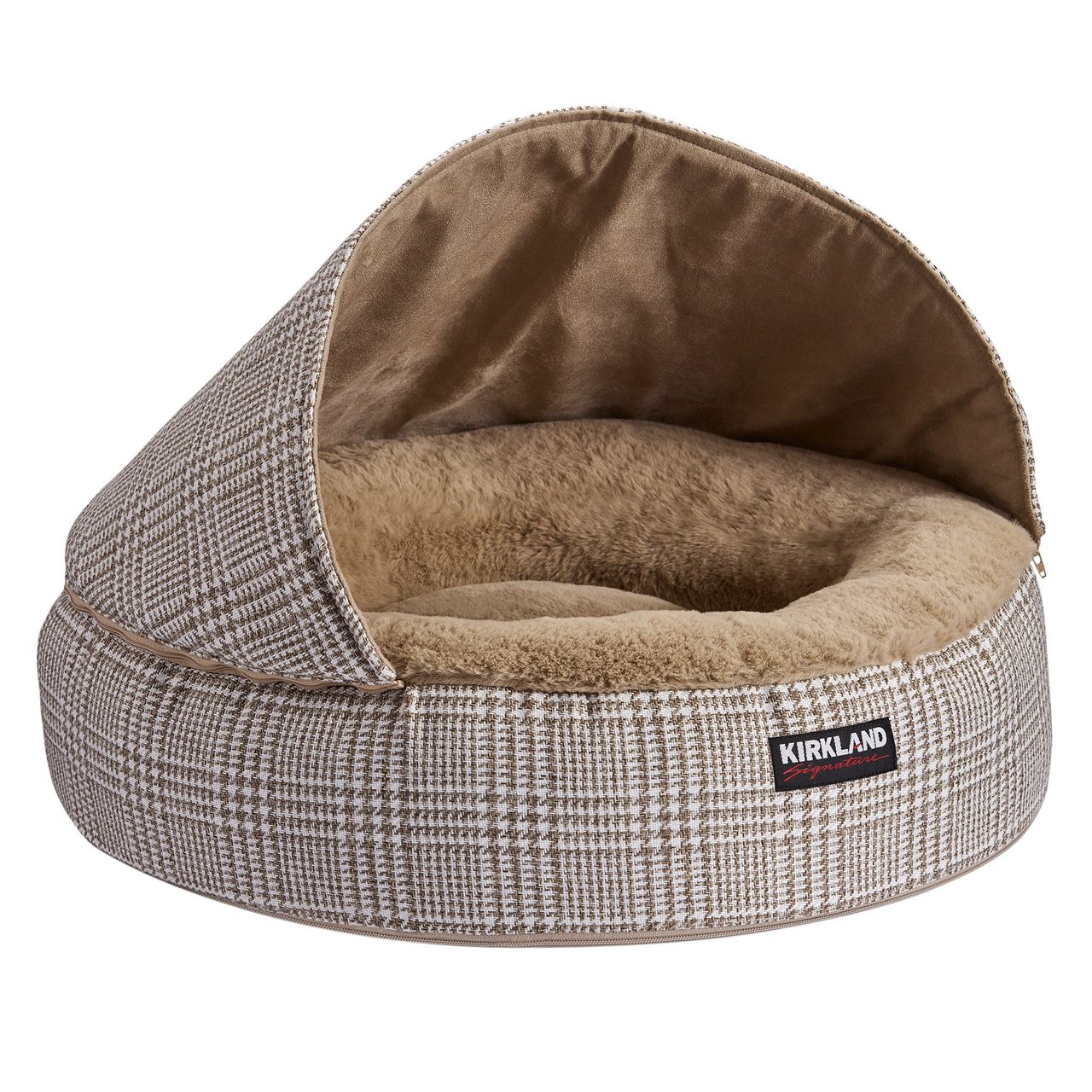 Kirkland Signature 22" Round Pet Bed with Zip Off Hood - Image 1