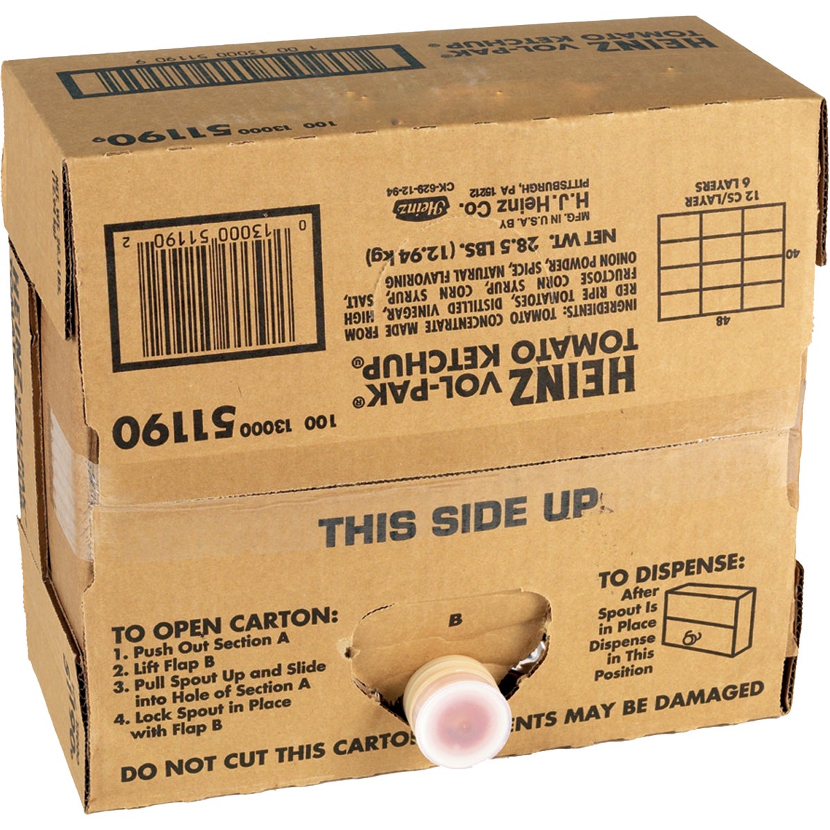 Heinz Vol-Pak Tomato Ketchup 3 Gallon Bag-In-Box