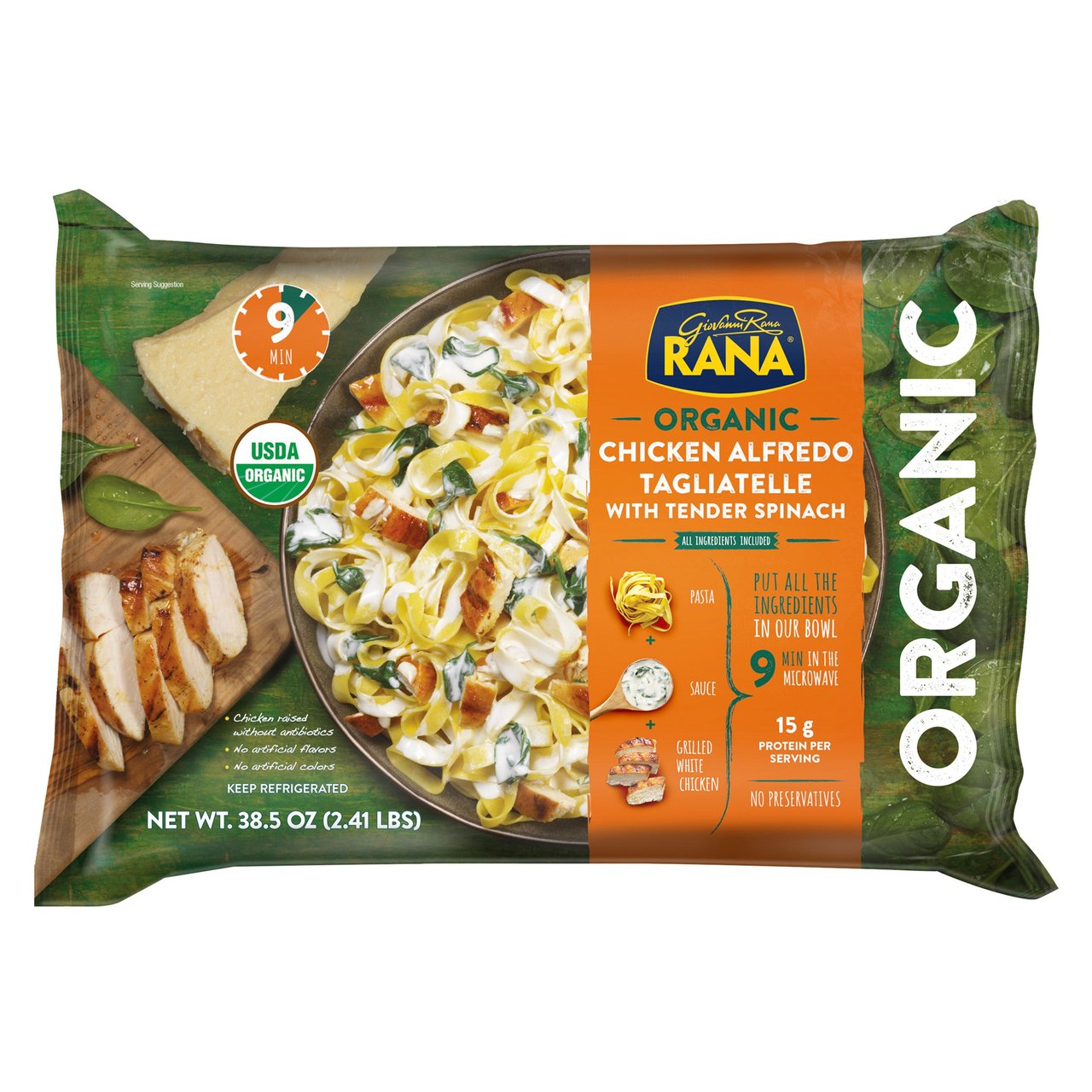 Rana Organic Chicken Alfredo Tagliatelle 38 oz (2.3 lbs) - Image 1