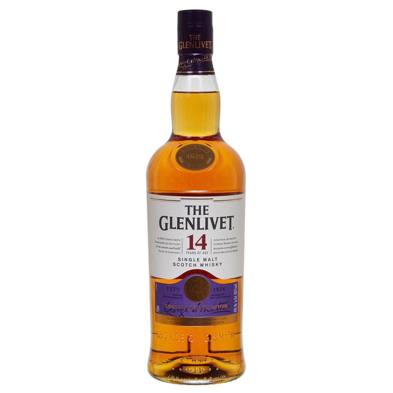 The Glenlivet 14 Year Single Malt Scotch Whisky 750ML