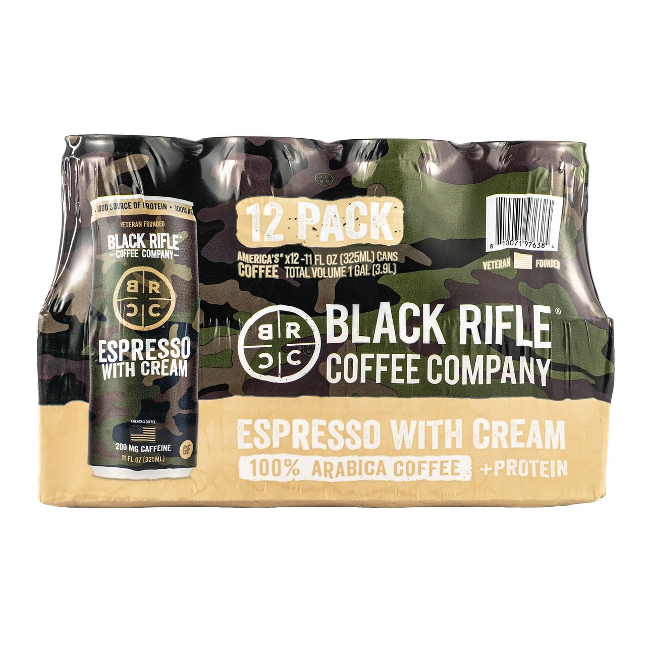 Black Rifle Coffee Company Espresso with Cream 12/11 oz - Image 1