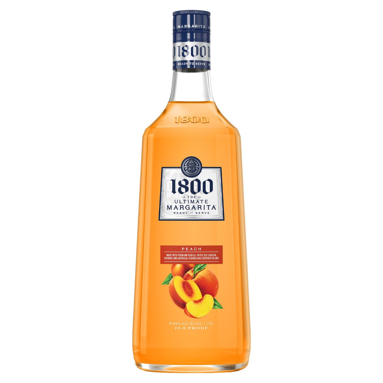 1800 Ultimate Tequila Peach Margarita Mexico 1.75L - Image 1