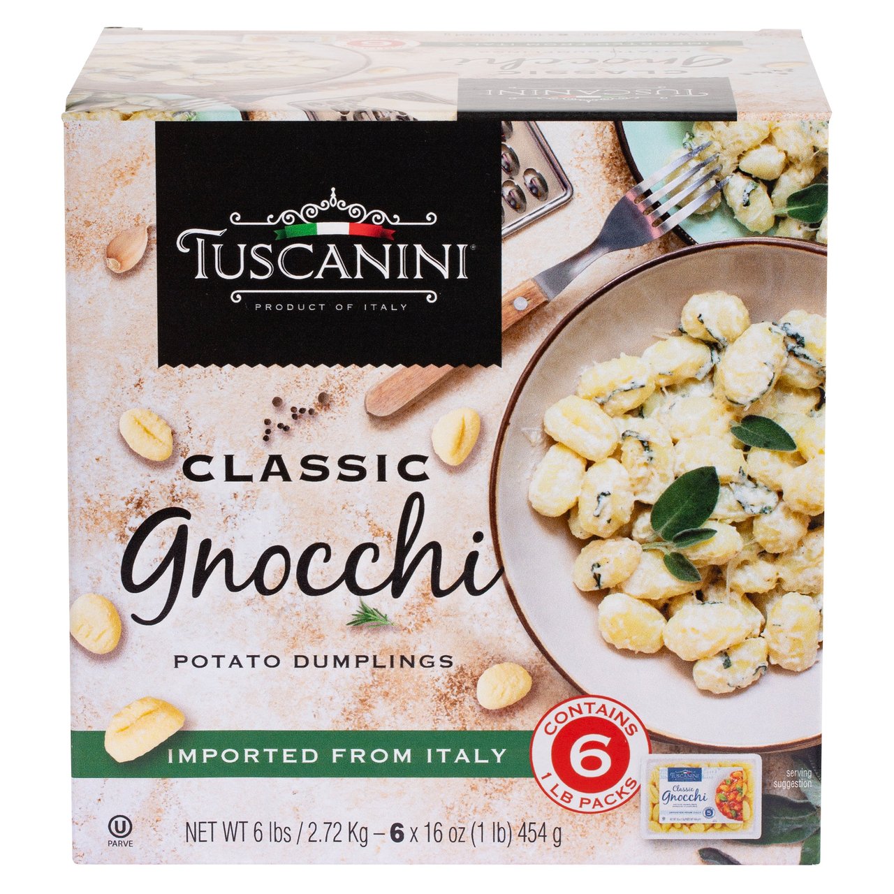 Tuscanini Potato Gnocchi 6/1 lb - Image 1