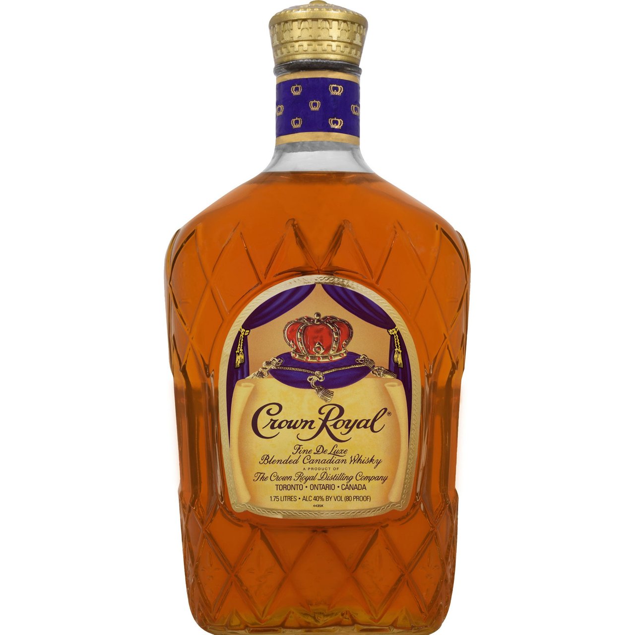 Crown Royal Fine De Luxe Blended Canadian Whisky, Canada, 1.75L