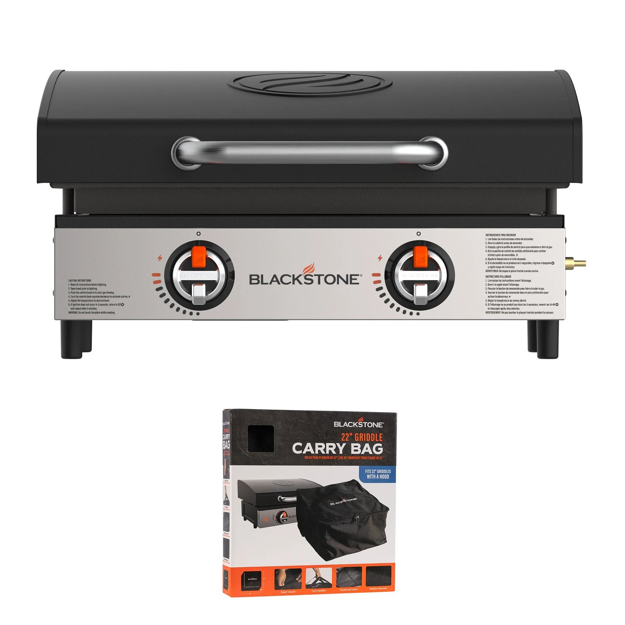 Blackstone 22" Tabletop Griddle with Hood & Carry Bag - Image 1