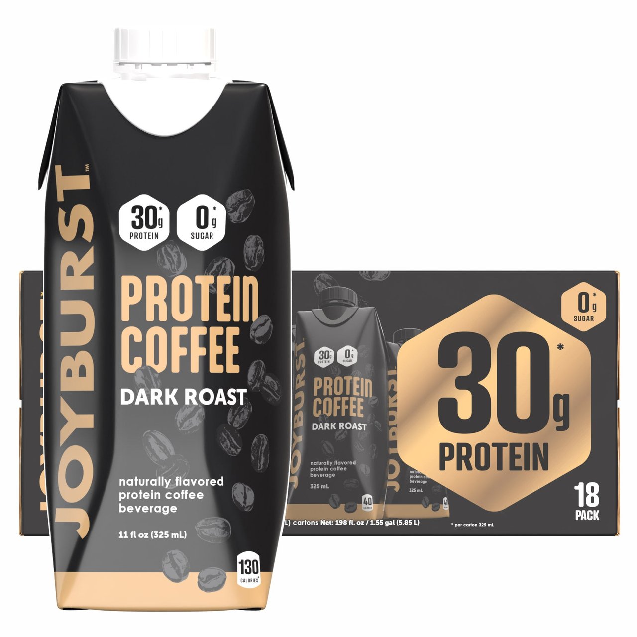 Joyburst 30g Protein Coffee Shake 11 fl oz/18 Pack - Image 1