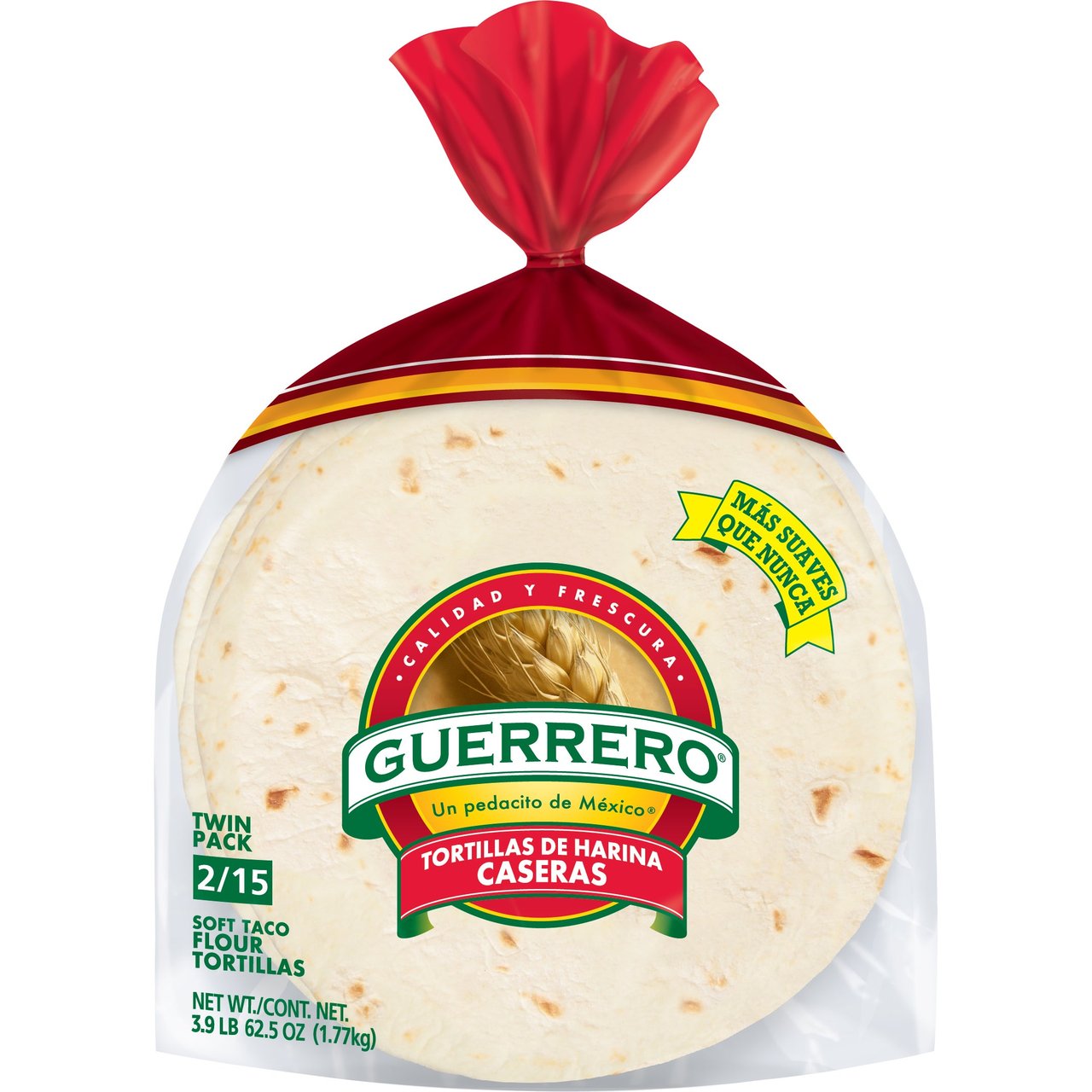 Guerrero 8" Flour Tortillas, 2 Packs of 15 Count - Image 1