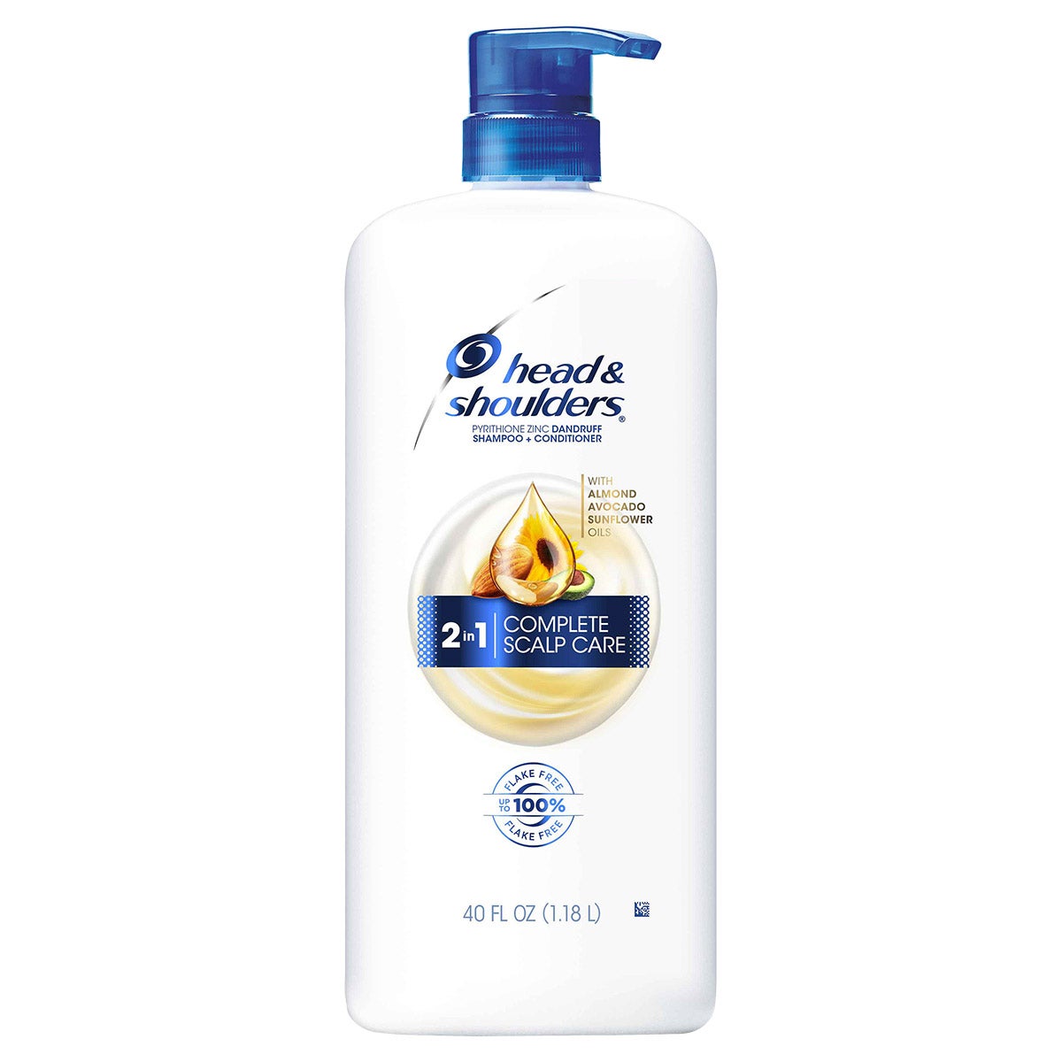 Head & Shoulders 2-in-1 Complete Scalp Care 40 fl oz - Image 1