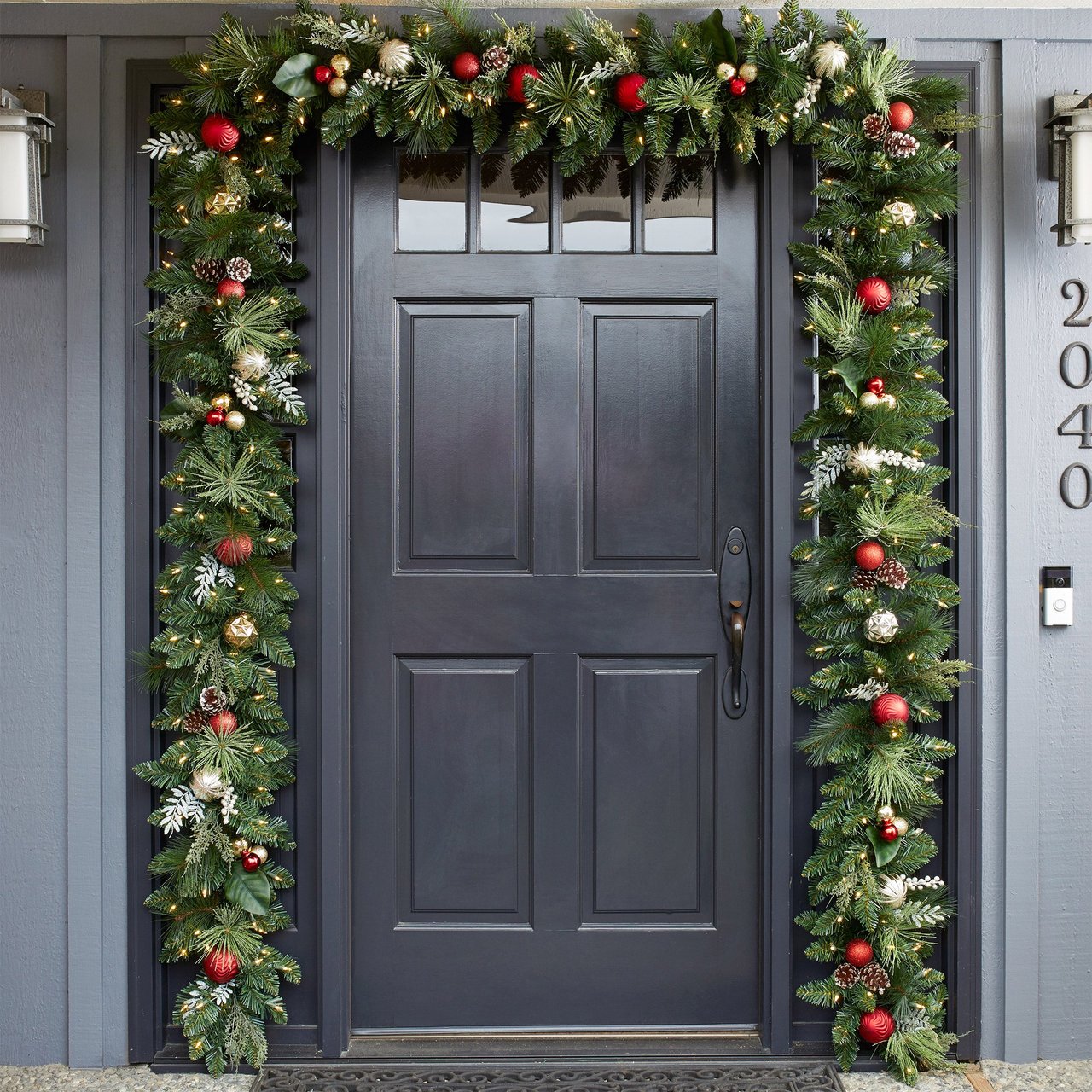 9 Ft. Decorated Garland - Image 1