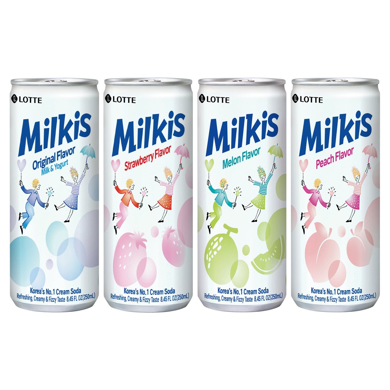 Lotte Milkis Variety Pack, 24 × 8.45 fl oz Cans - Image 1